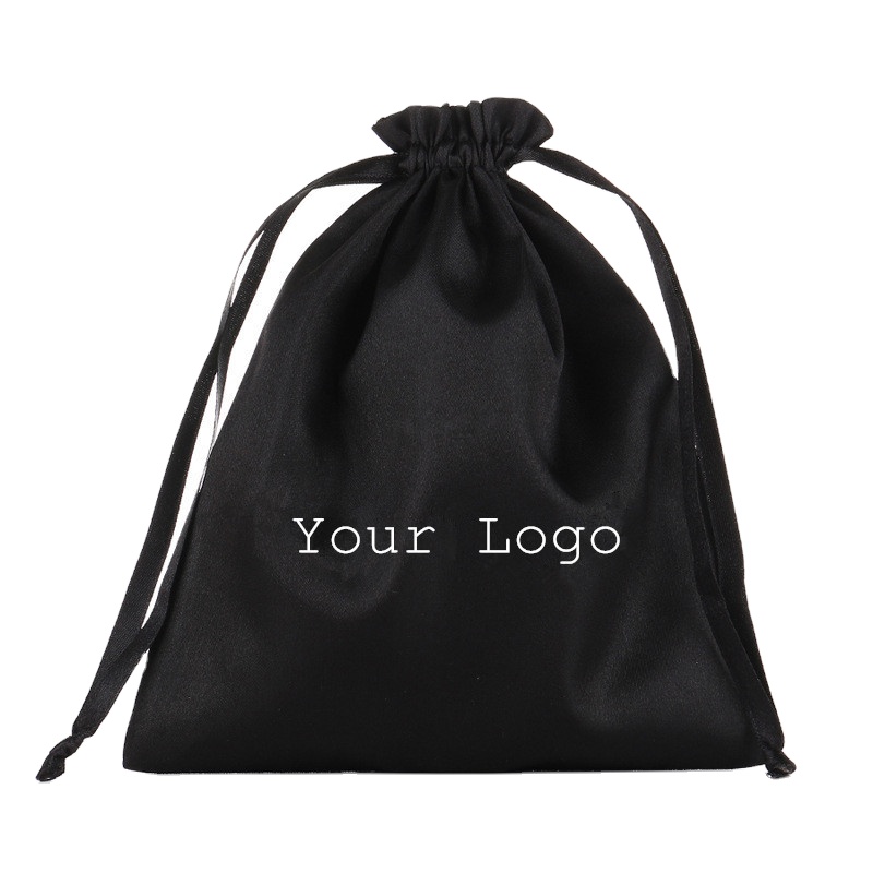Foldable Durable Soft Can Be Washed Shoe Dust Bag Custom Logo Black Cotton Drawstring Bag Cotton Dust Bags for Handbag Shoes - 图片 6