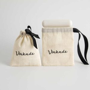 Custom Logo Mini Recyclable Linen Muslin Thick Necklace Earring Rings Packing Canvas Jewelry Pouch Cotton Drawstring Bag