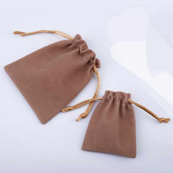 Custom Logo Printed Velvet Pouches Long Drawstring Gift Bags for Jewelry & Accessories Tube Packaging Watches Glasses Earrings - 图片 2