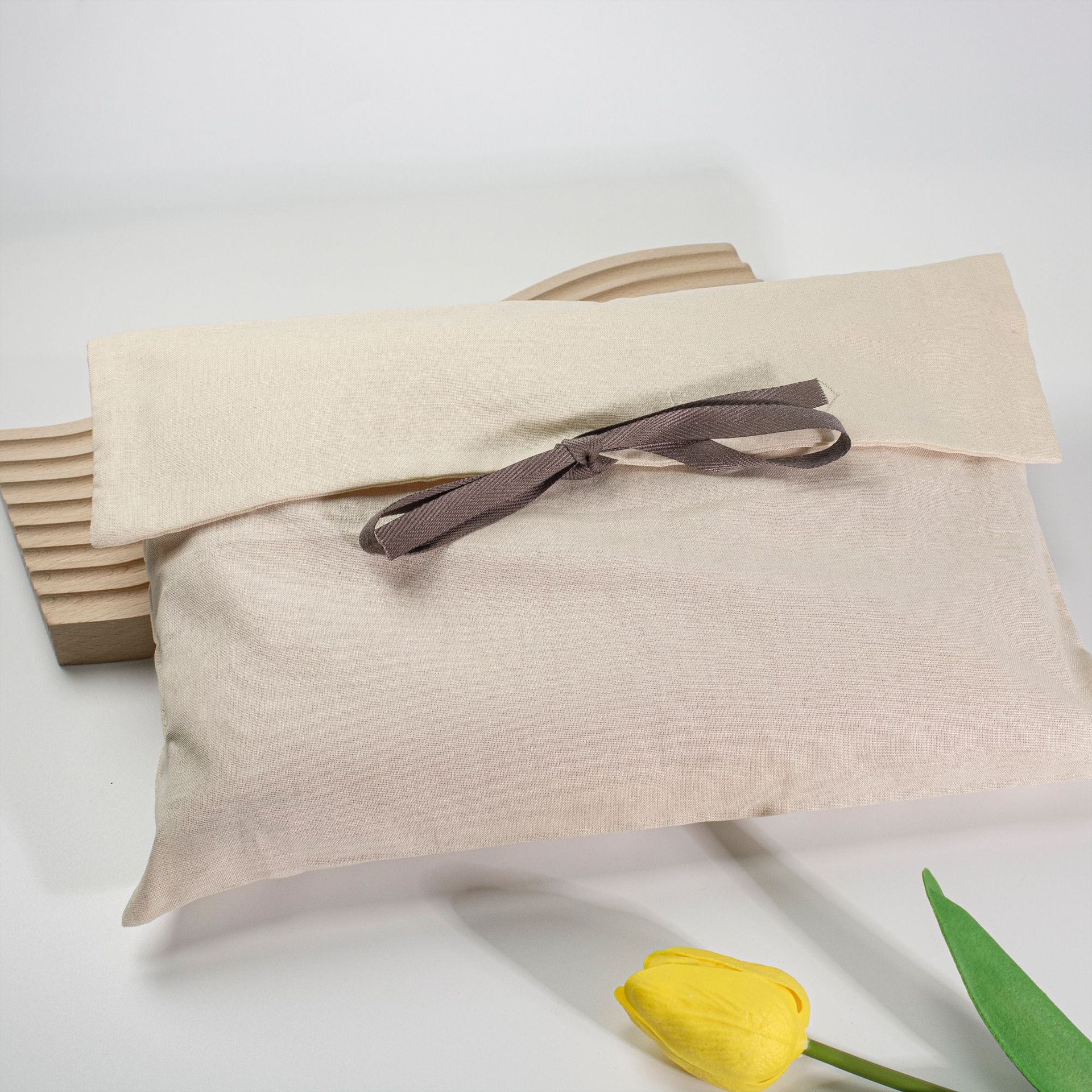 Natural Fiber Hand Sewn High Quality Fabric Stylish Storage Solution Cultural Event Presentation Cotton Envelope Pouch - 图片 2