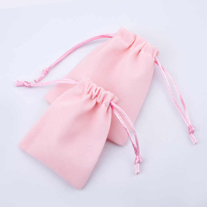Custom Logo Printed Velvet Pouches Long Drawstring Gift Bags for Jewelry & Accessories Tube Packaging Watches Glasses Earrings - 图片 3