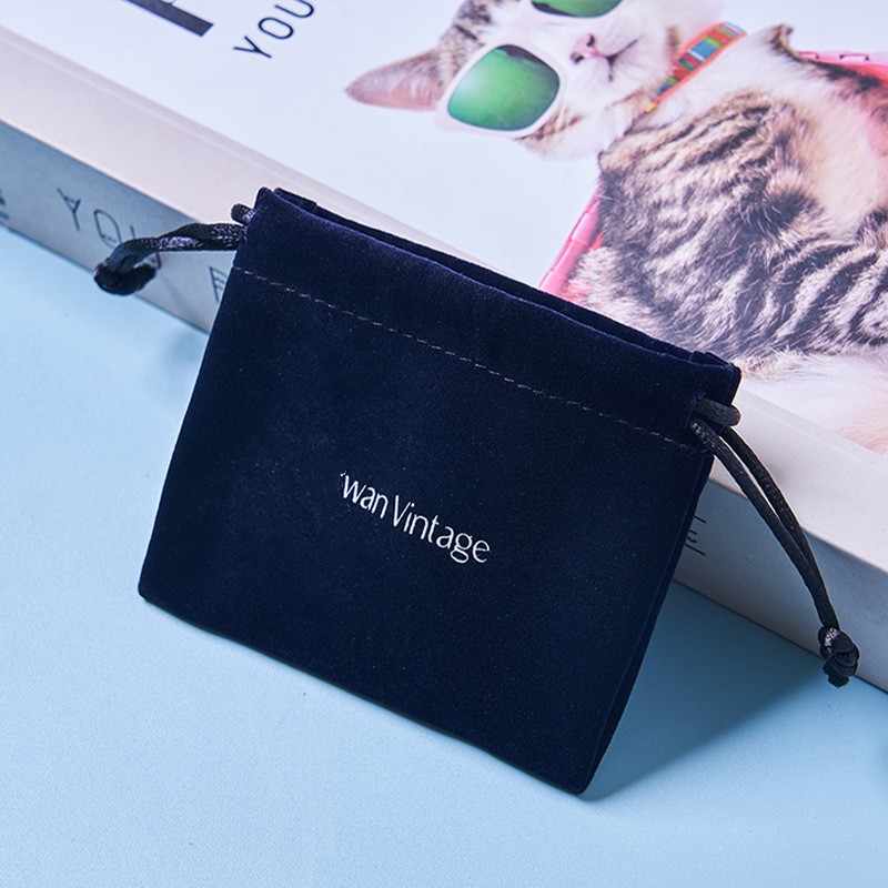 Accept Custom Logo Order Recyclable Promotion Packaging Velvet Pouch,Small Velvet Pouches for Jewelry,Black Velvet Pouch Bag - 图片 2