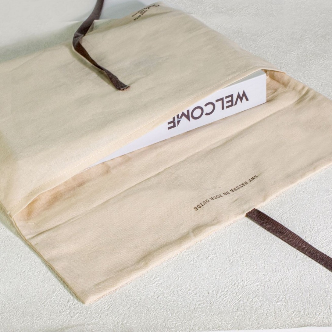 Natural Fiber Hand Sewn High Quality Fabric Stylish Storage Solution Cultural Event Presentation Cotton Envelope Pouch - 图片 5
