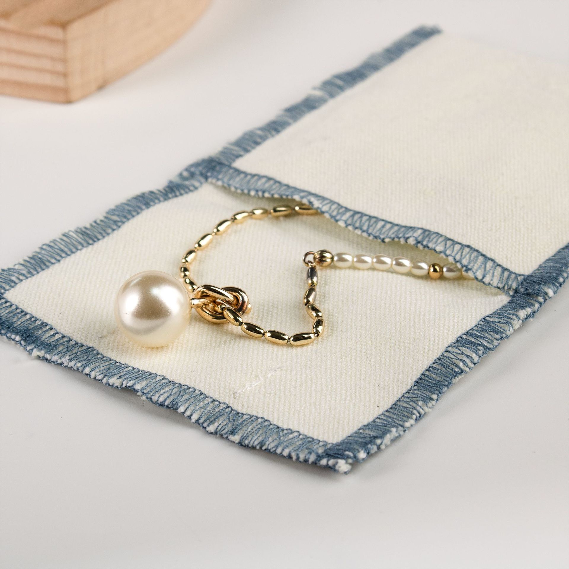 Custom Logo Eco Organic Linen Travel Holiday Keepsake Organizer Minimalist Storage Cotton Envelope Bag - 图片 6