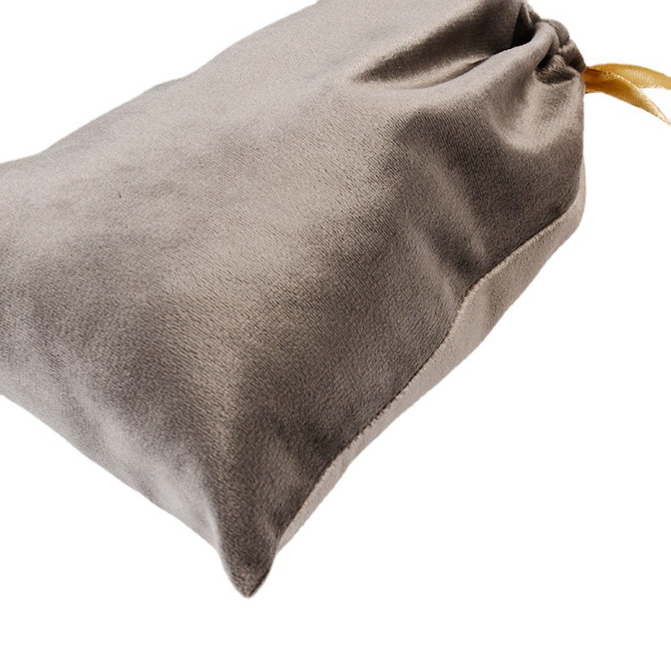 Small Eco Friendly Drawstring Custom Personalized White Velvet Dust Packaging Pouch Jewelry Bag With Logo - 图片 5
