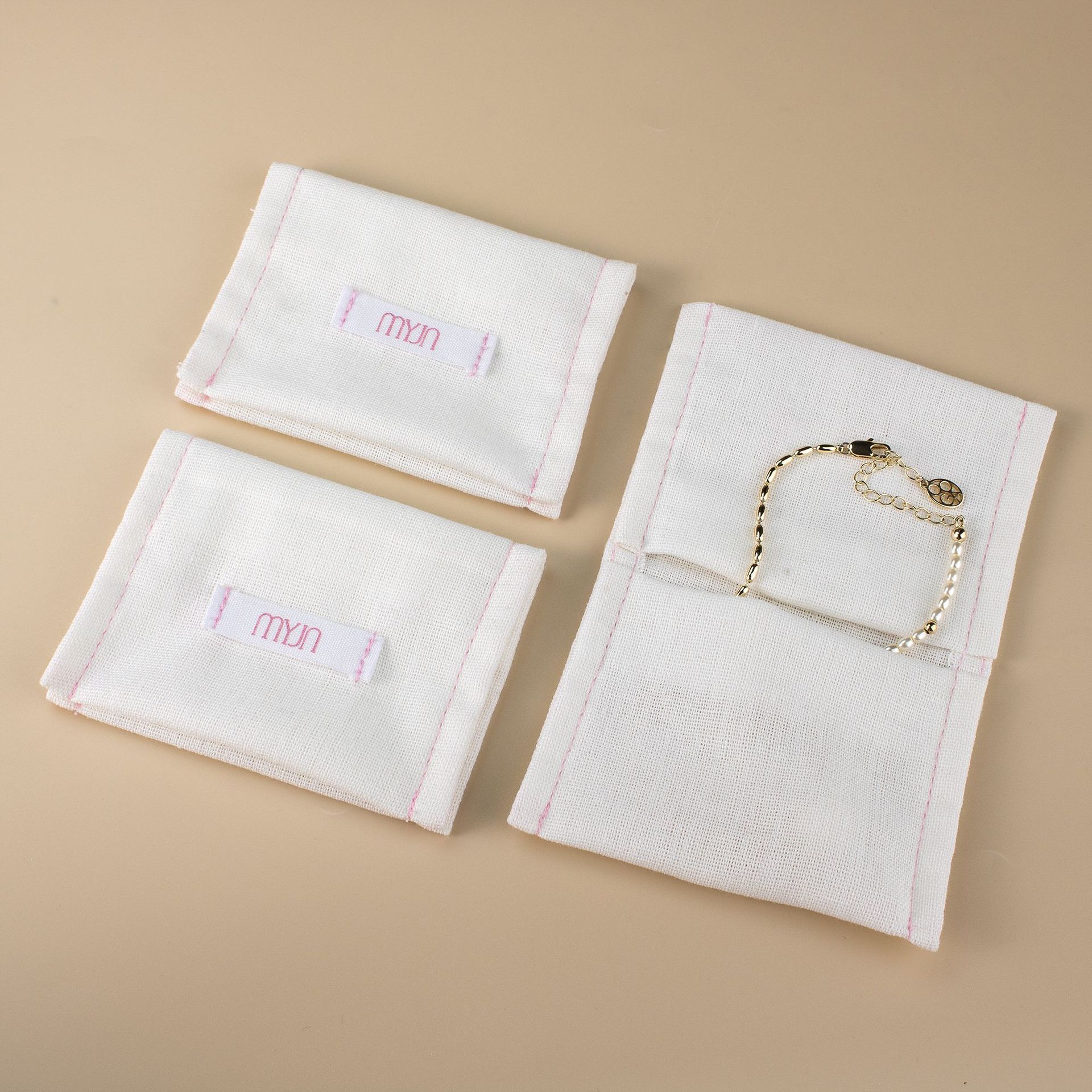 Premium Texture Classic Shape Secure Closure Handmade Watch Storage Soft Lining Business Gift Envelope Bag - 图片 4