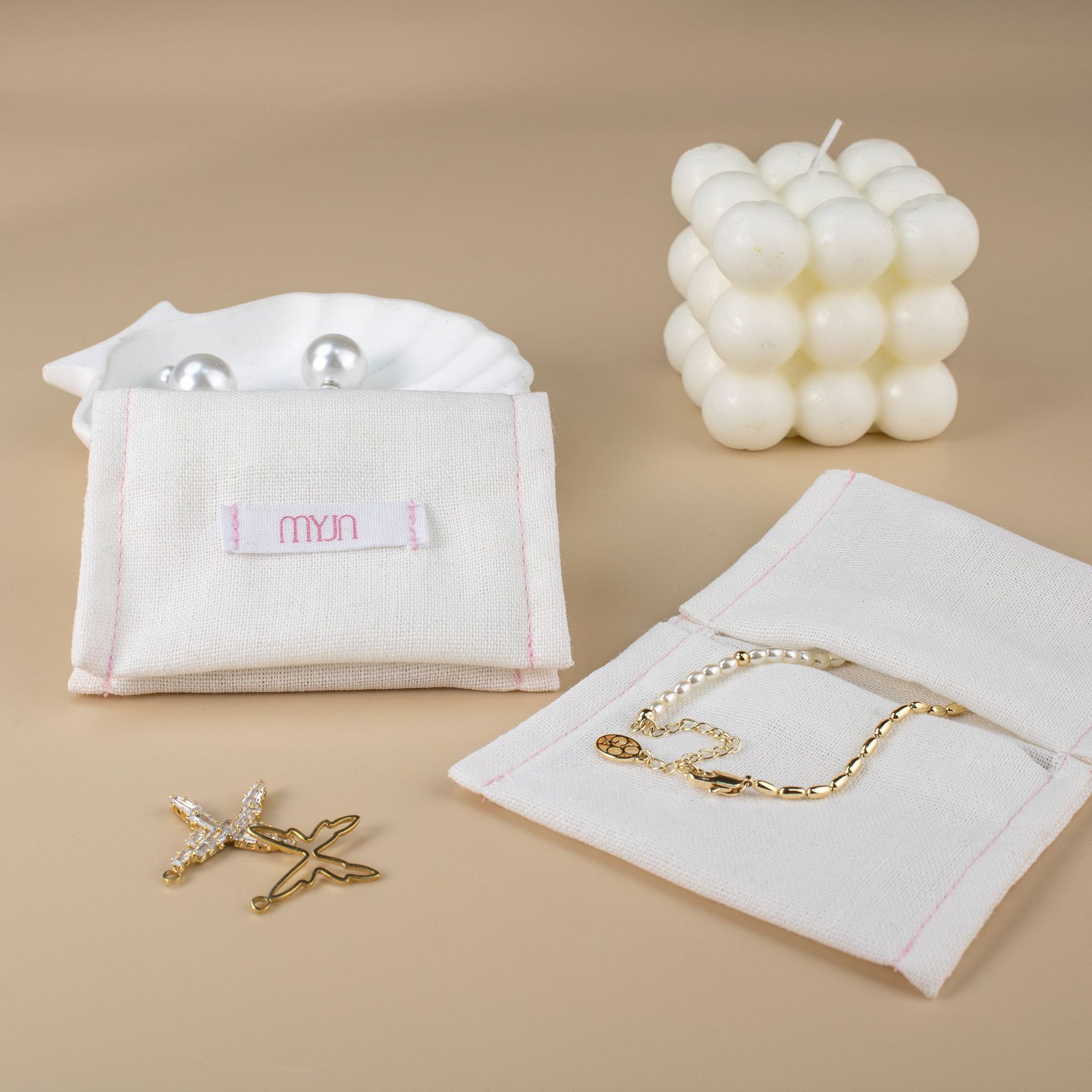 Premium Texture Classic Shape Secure Closure Handmade Watch Storage Soft Lining Business Gift Envelope Bag - 图片 3