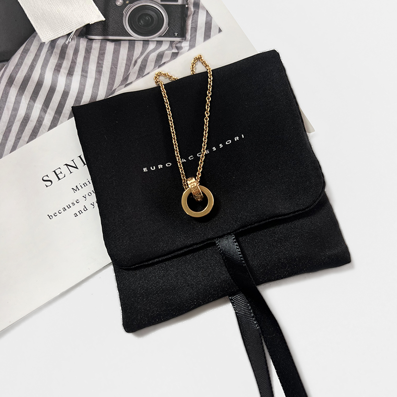 Embroidery Fabric Personalized Candy Tassel Jewelry Gift Custom Logo Size Dust Packing Pouches Velvet Drawstring Bags - 图片 2