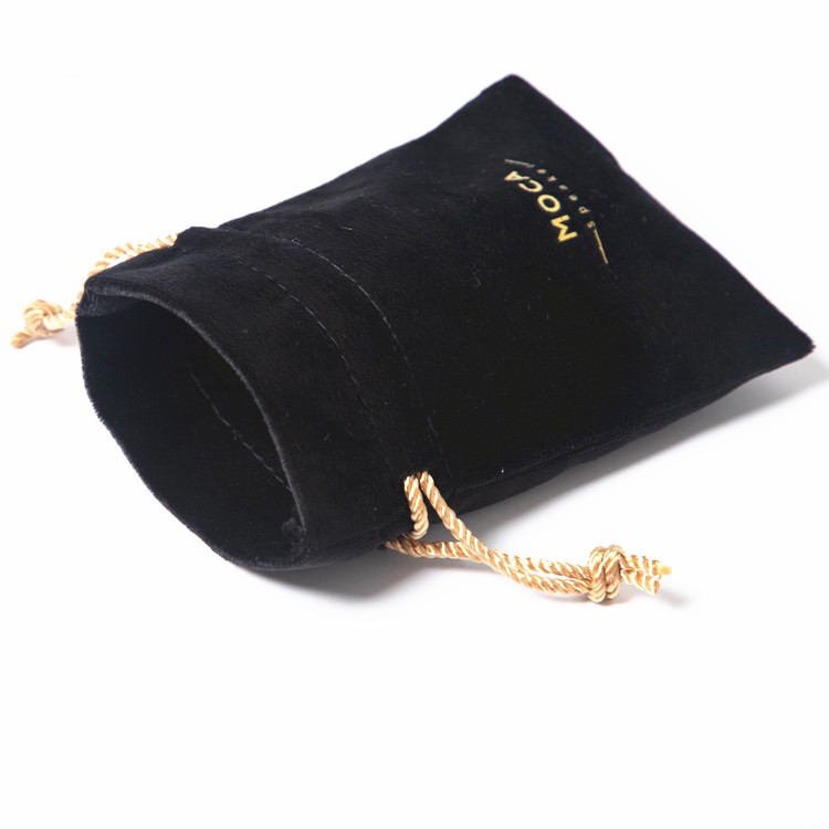 Custom Jewellery Bag Jewelry Pouch With Logo 19 Color Dust Bags Soft Velvet Gift Packaging Drawstring Pouch Storage Bag - 图片 4