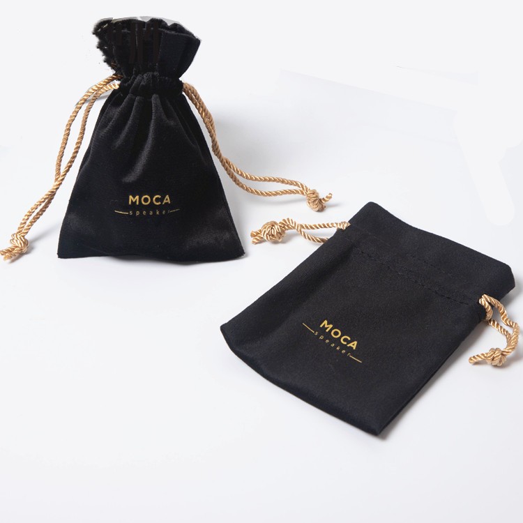 Custom Jewellery Bag Jewelry Pouch With Logo 19 Color Dust Bags Soft Velvet Gift Packaging Drawstring Pouch Storage Bag - 图片 5