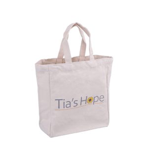Wholesale Custom Logo Printed Durable Canvas Cotton Tote Bag Large Capacity for Grocery Packing