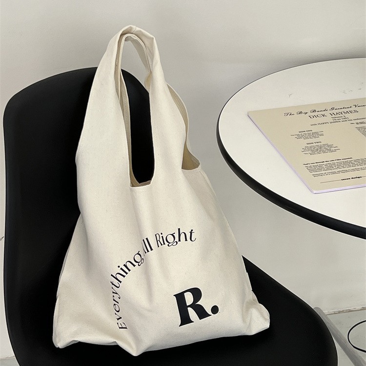 Wholesale Cotton Grocery Gift Shopping Vest Tote Bag Foldable Canvas Custom Logo Printed for Daily Use - 图片 5