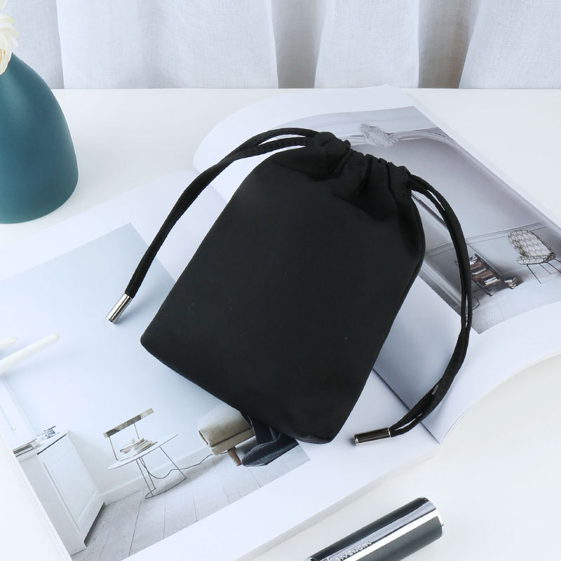 Embroidery Fabric Personalized Candy Tassel Jewelry Gift Custom Logo Size Dust Packing Pouches Velvet Drawstring Bags - 图片 5