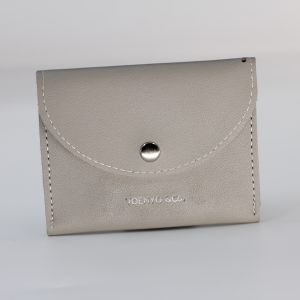 Double layer leather gift packaging bag, customizable jewelry packaging bag with hot stamping logo