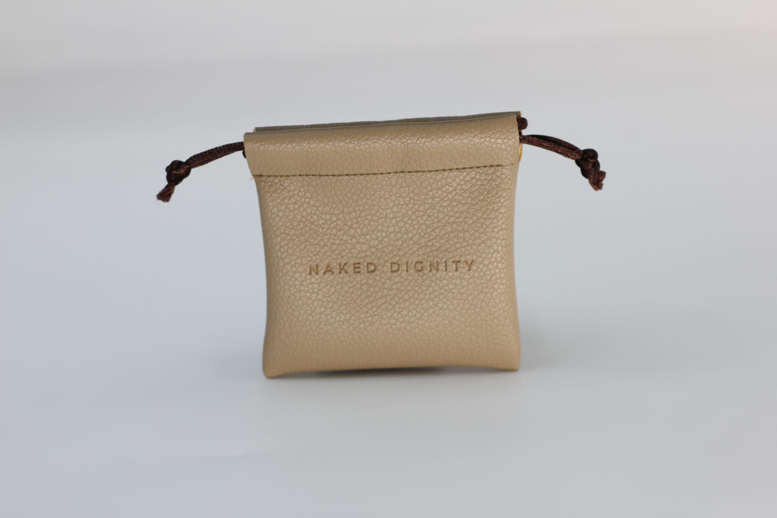 Leather gift packaging bundle pocket, customizable jewelry packaging bag with hot stamping logo