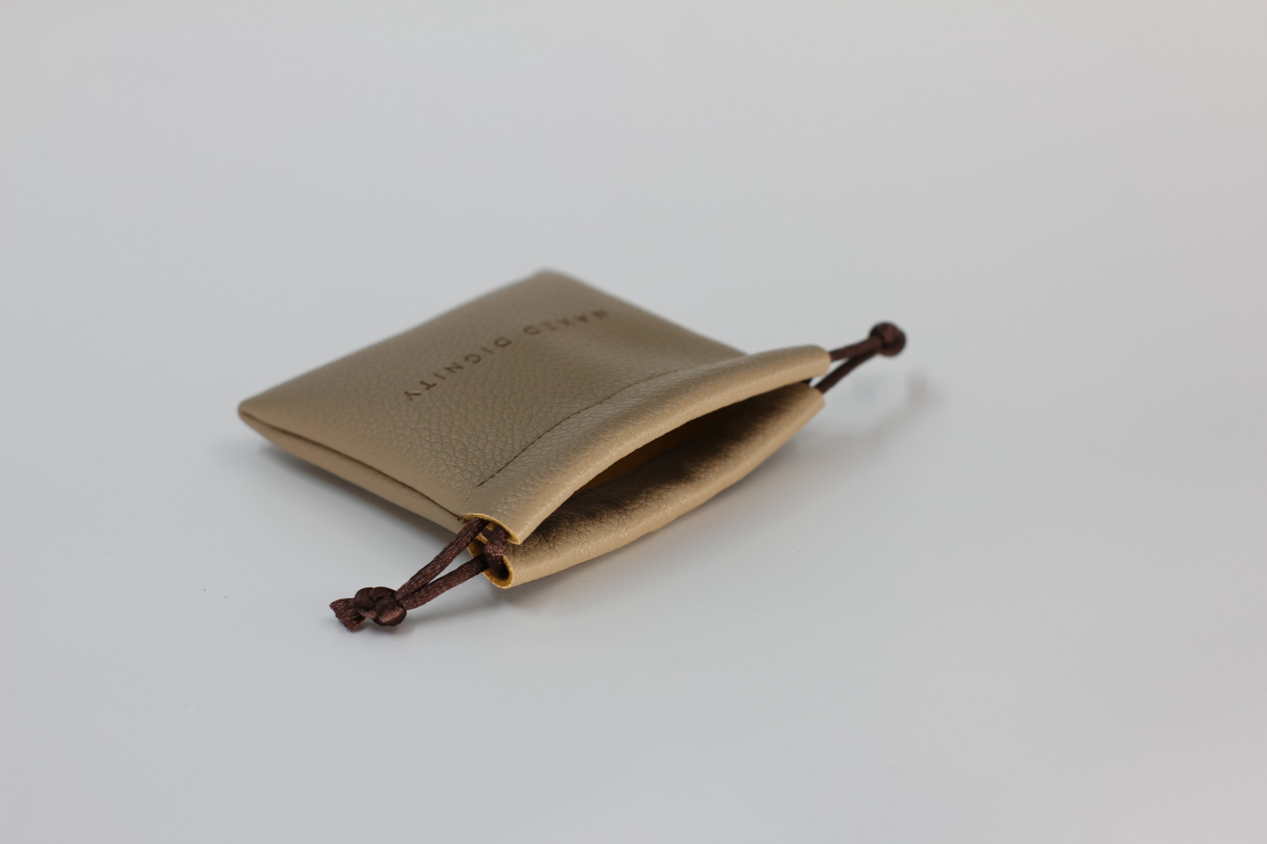 Leather gift packaging bundle pocket, customizable jewelry packaging bag with hot stamping logo - 图片 3