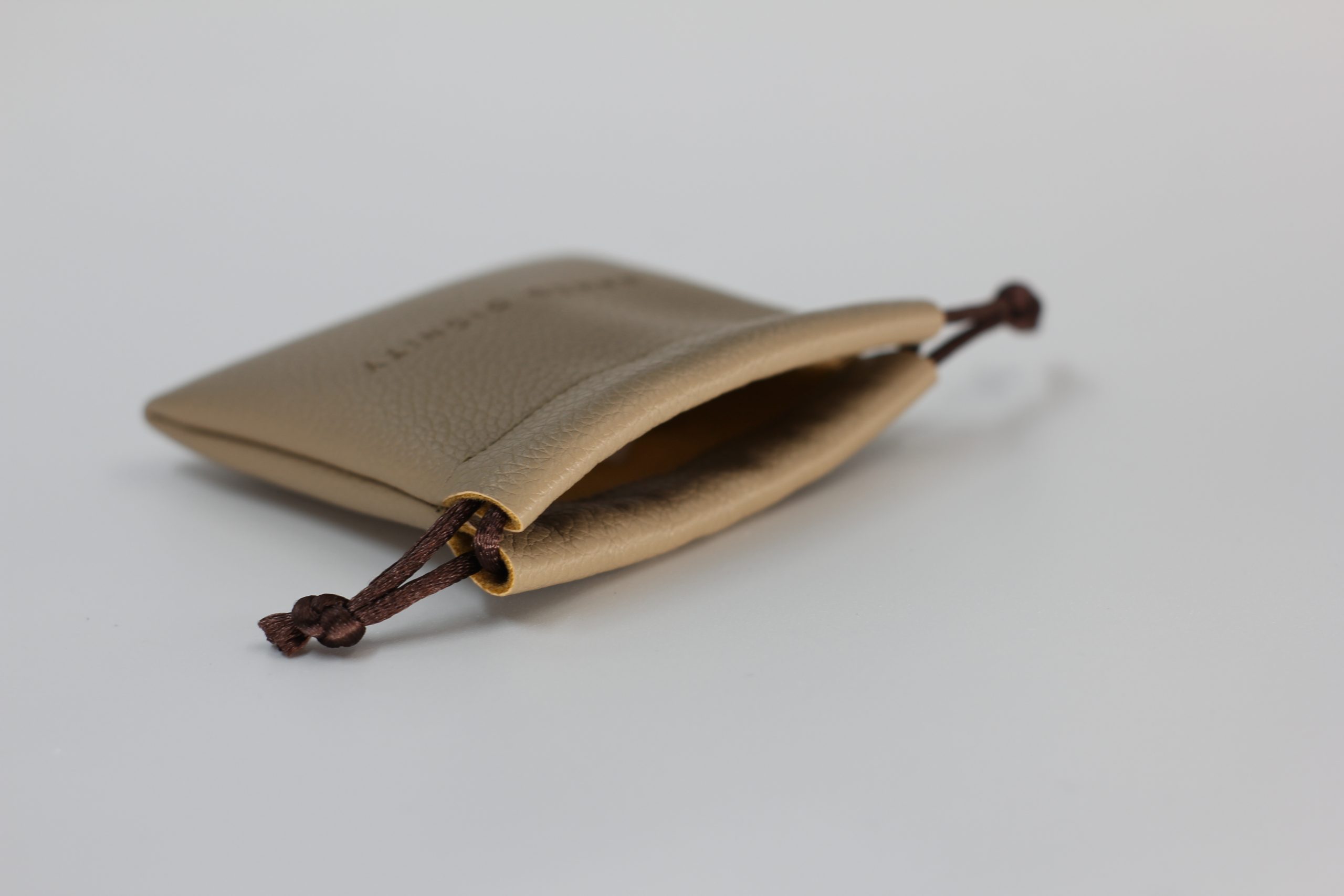 Leather gift packaging bundle pocket, customizable jewelry packaging bag with hot stamping logo - 图片 4