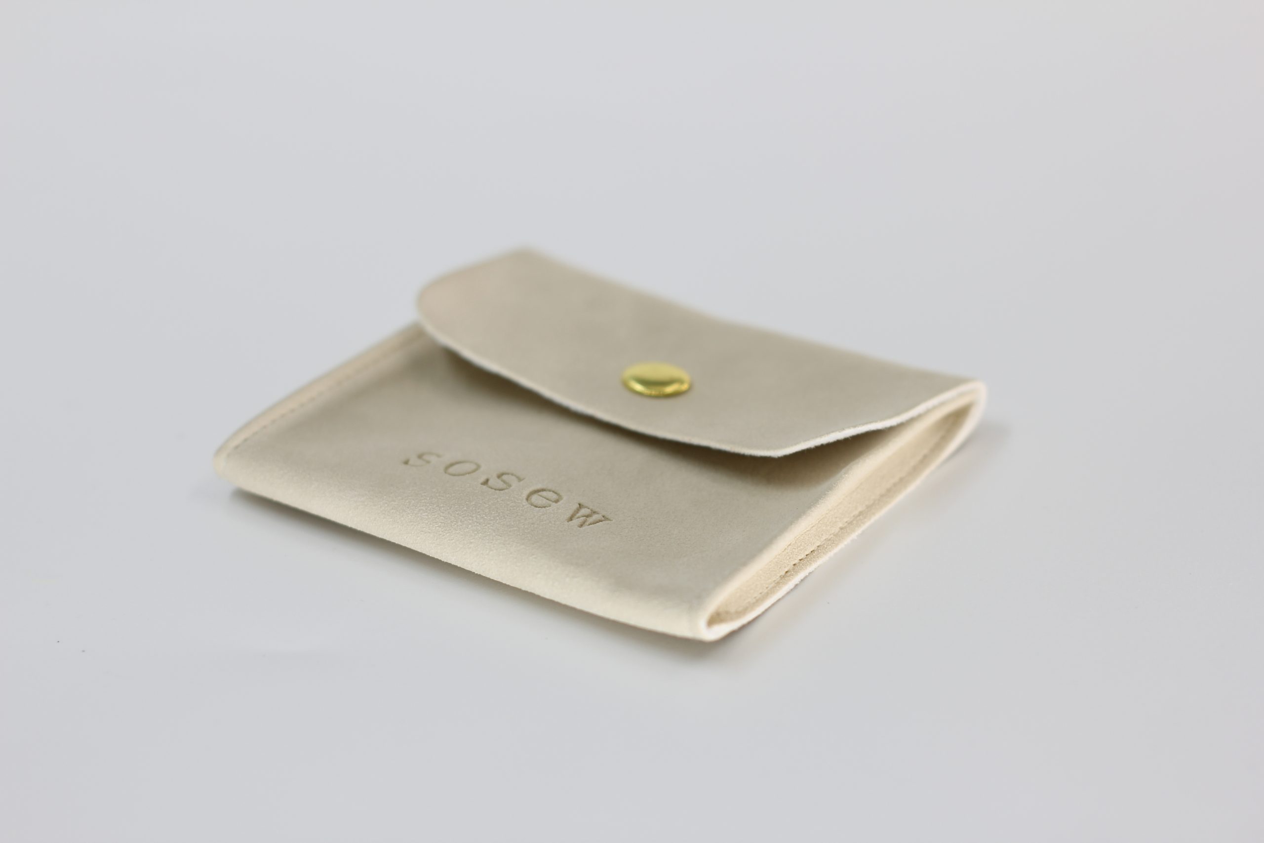 White soft velvet gift packaging bag, customizable LOGO accessory packaging bag from the factory - 图片 3