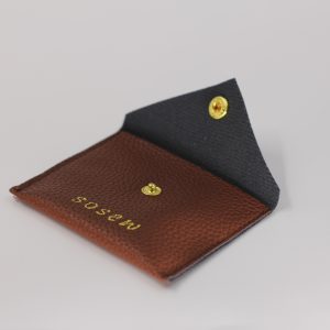 Customized brown leather drawstring pocket, premium product packaging bag, from a cloth bag factory in China